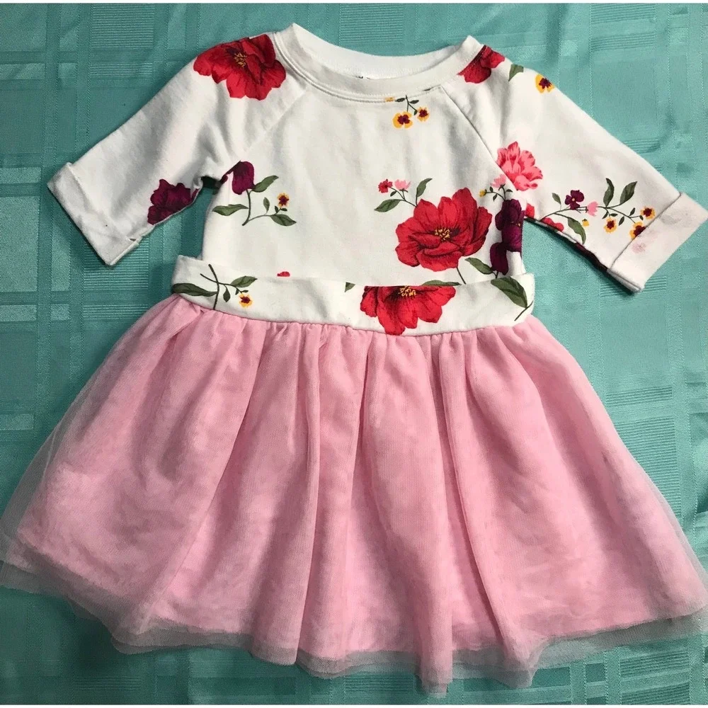 Old Navy Little Girls 2T Dress Sweatshirt Top Tulle Skirt
